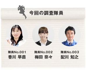 今回の調査隊員
