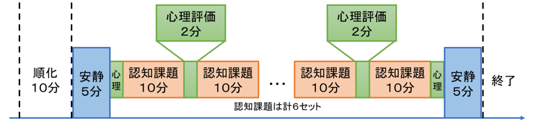 図2：試験のプロトコル