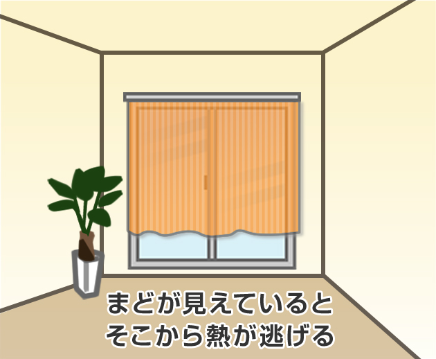 カーテンにもひと工夫